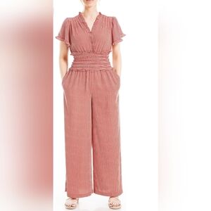 Striped Orange  Jumpsuit